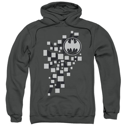 Batman Gotham 3D Mens Hoodie Charcoal Officially Licensed