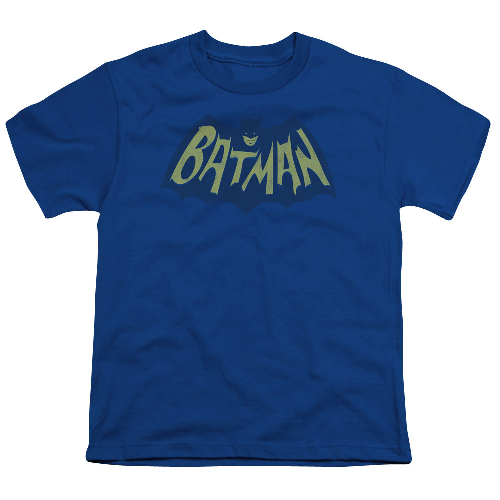 Batman Show Bat Logo Kids Youth T Shirt Royal Blue Officially Licensed