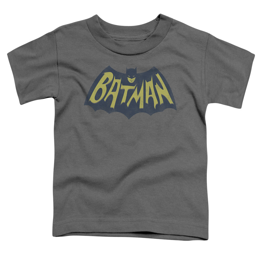 Batman Show Bat Logo Toddler Kids Youth T Shirt Charcoal Officially Licensed