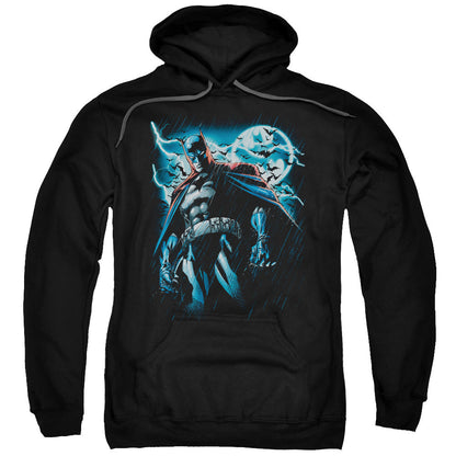 Batman Stormy Knight Mens Hoodie Black Officially Licensed