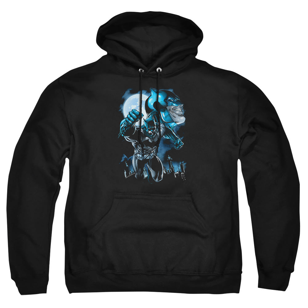 Batman Moonlight Bat Mens Hoodie Black Officially Licensed