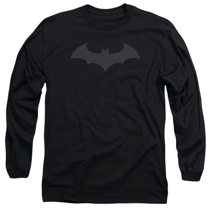 Batman Hush Logo Mens Long Sleeve Shirt Black Officially Licensed
