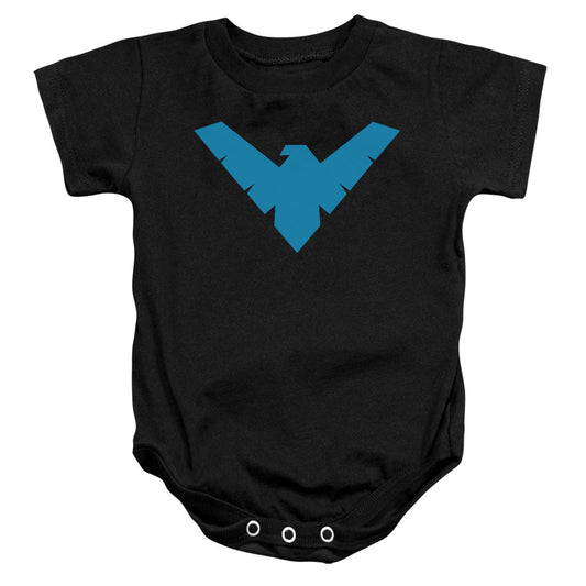 Batman Nightwing Symbol Infant Baby Snapsuit Black 12mos Officially Licensed