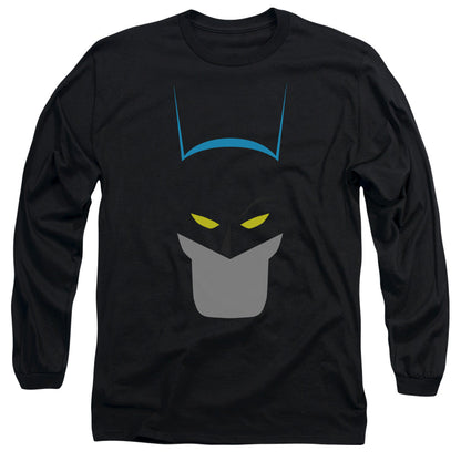 Batman Simplified Mens Long Sleeve Shirt Black Officially Licensed