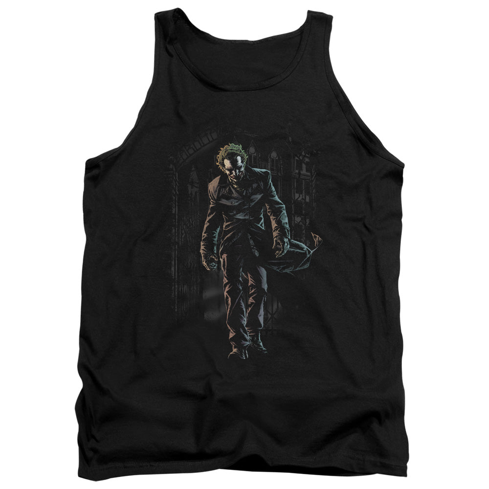 Batman Joker Leaves Arkham Mens Tank Top Shirt Black Officially Licensed