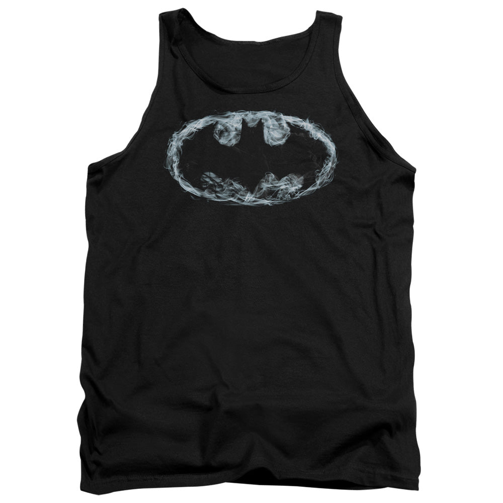 Batman Smoke Signal Mens Tank Top Shirt Black Officially Licensed