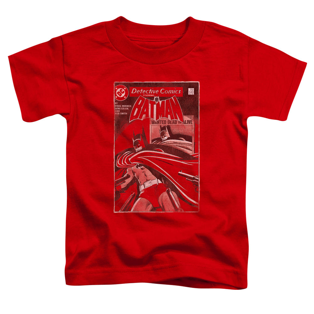 Batman Doa Cover Toddler Kids Youth T Shirt Red Officially Licensed