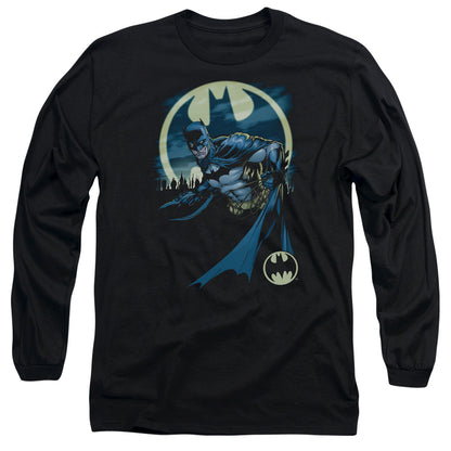 Batman Heed The Call Mens Long Sleeve Shirt Black Officially Licensed
