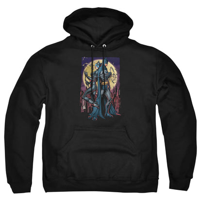 Batman Paint The Town Red Mens Hoodie Black Officially Licensed