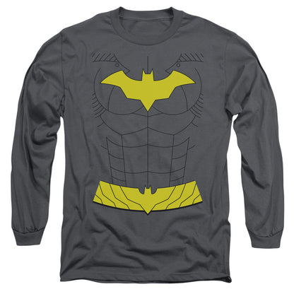 Batman New Batgirl Uniform Mens Long Sleeve Shirt Charcoal Officially Licensed