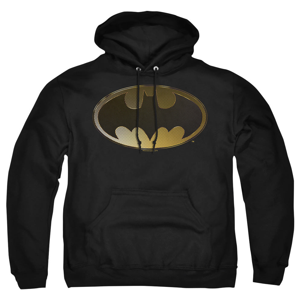 Batman Halftone Bat Mens Hoodie Black Officially Licensed