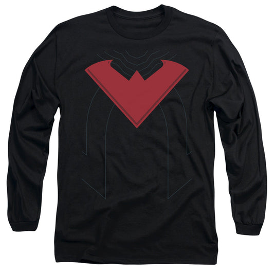 Batman Nightwing 52 Costume Mens Long Sleeve Shirt Black Officially Licensed