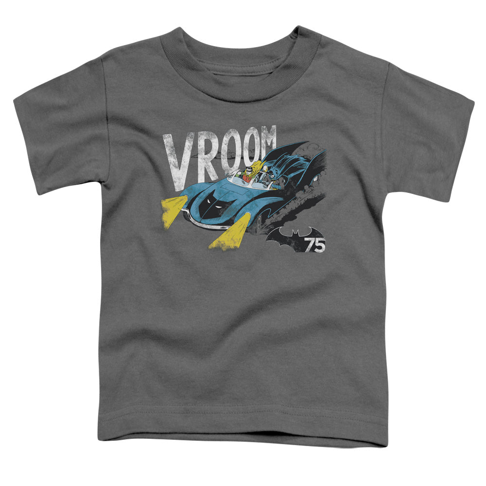 Batman Vroom Toddler Kids Youth T Shirt Charcoal Officially Licensed