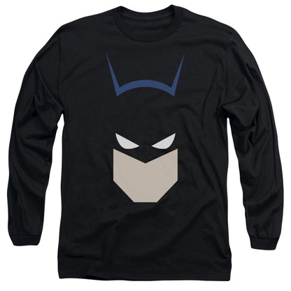 Batman Bat Head Mens Long Sleeve Shirt Black Officially Licensed