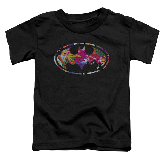 Batman Hawaiian Shield Toddler Kids Youth T Shirt Black Officially Licensed