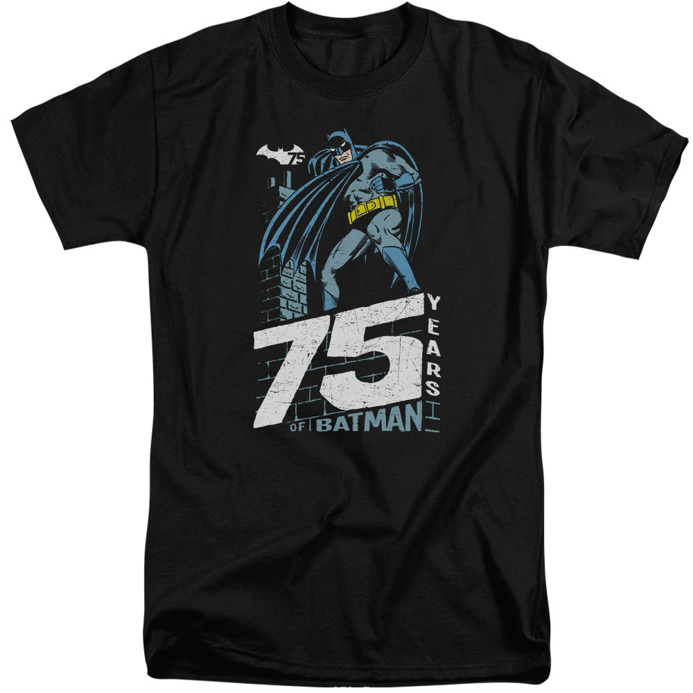Batman Rooftop Mens Tall T Shirt Black Officially Licensed