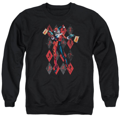 Batman Pow Pow Mens Crewneck Sweatshirt Black