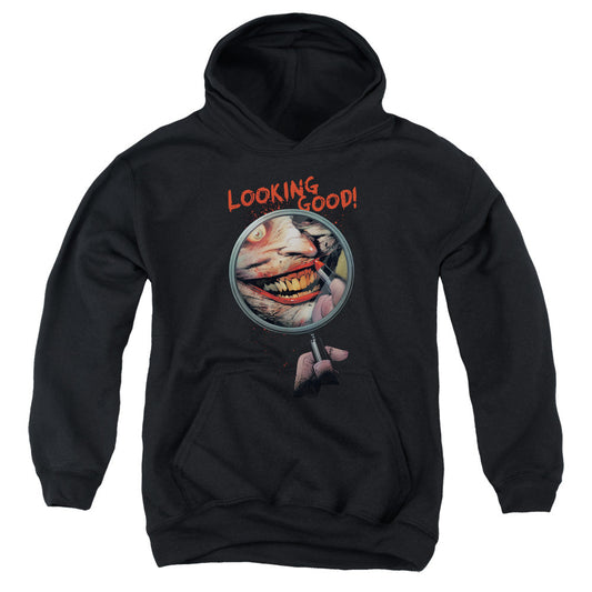 Batman Looking Good Kids Youth Hoodie Black Officially Licensed