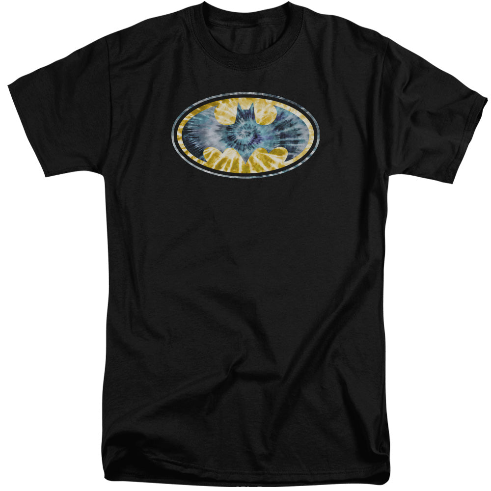 Batman Tie Dye 3 Mens Tall T Shirt Black Officially Licensed
