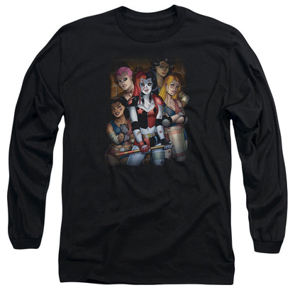 Batman Bad Girls Mens Long Sleeve Shirt Black Officially Licensed