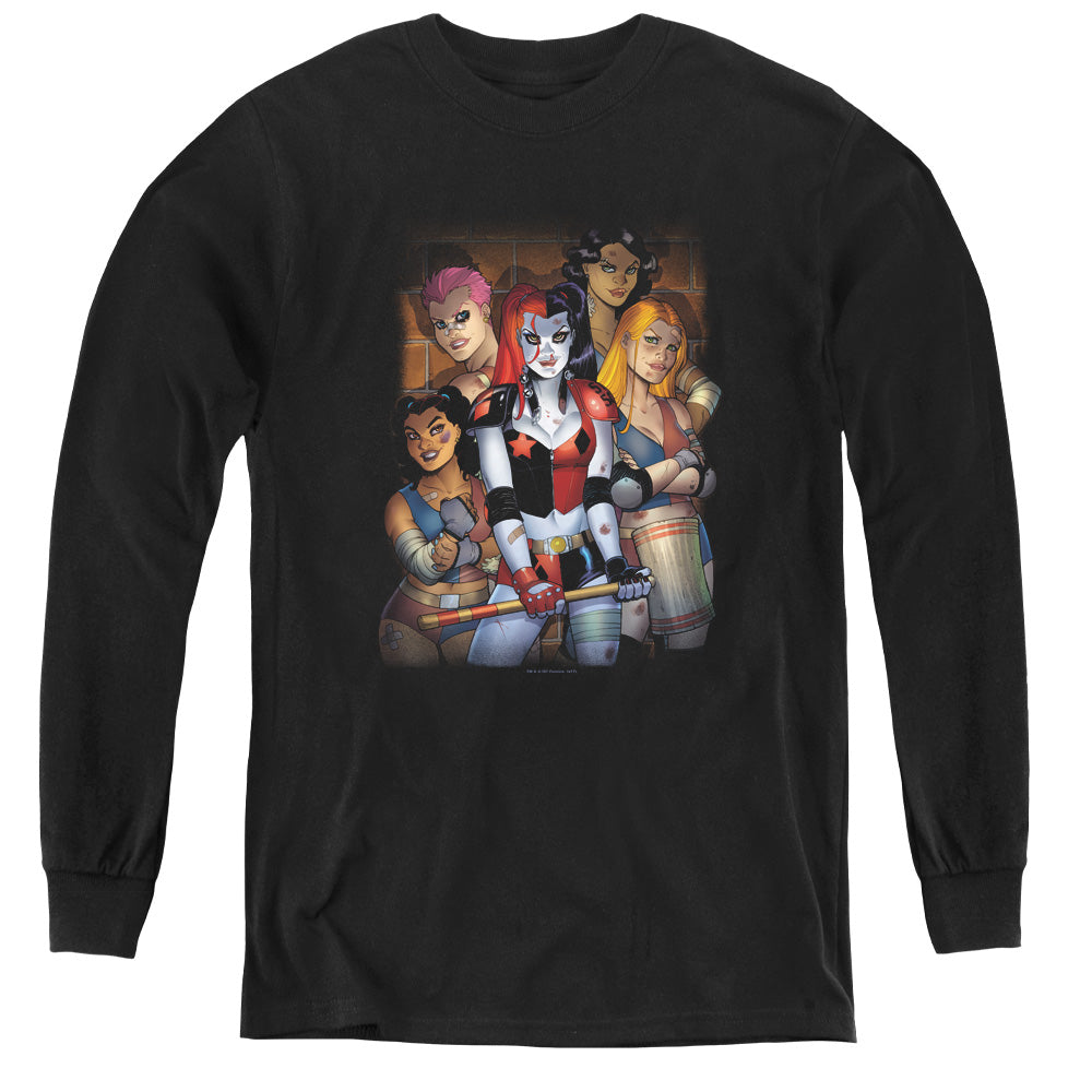 Batman Bad Girls Long Sleeve Kids Youth T Shirt Black Officially Licensed