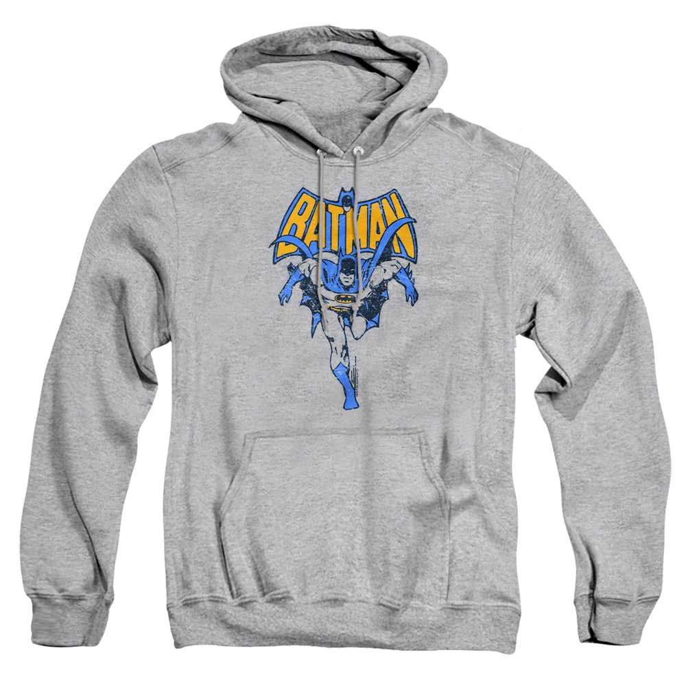 Batman Vintage Run Mens Hoodie Athletic Heather Officially Licensed
