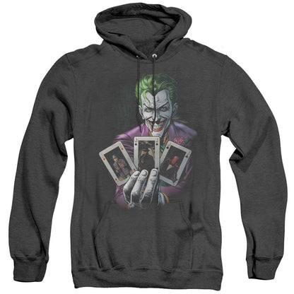 Batman 3 Of A Kind Heather Mens Hoodie Black Officially Licensed
