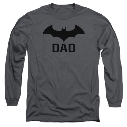 Batman Hush Dad Mens Long Sleeve Shirt Charcoal Officially Licensed
