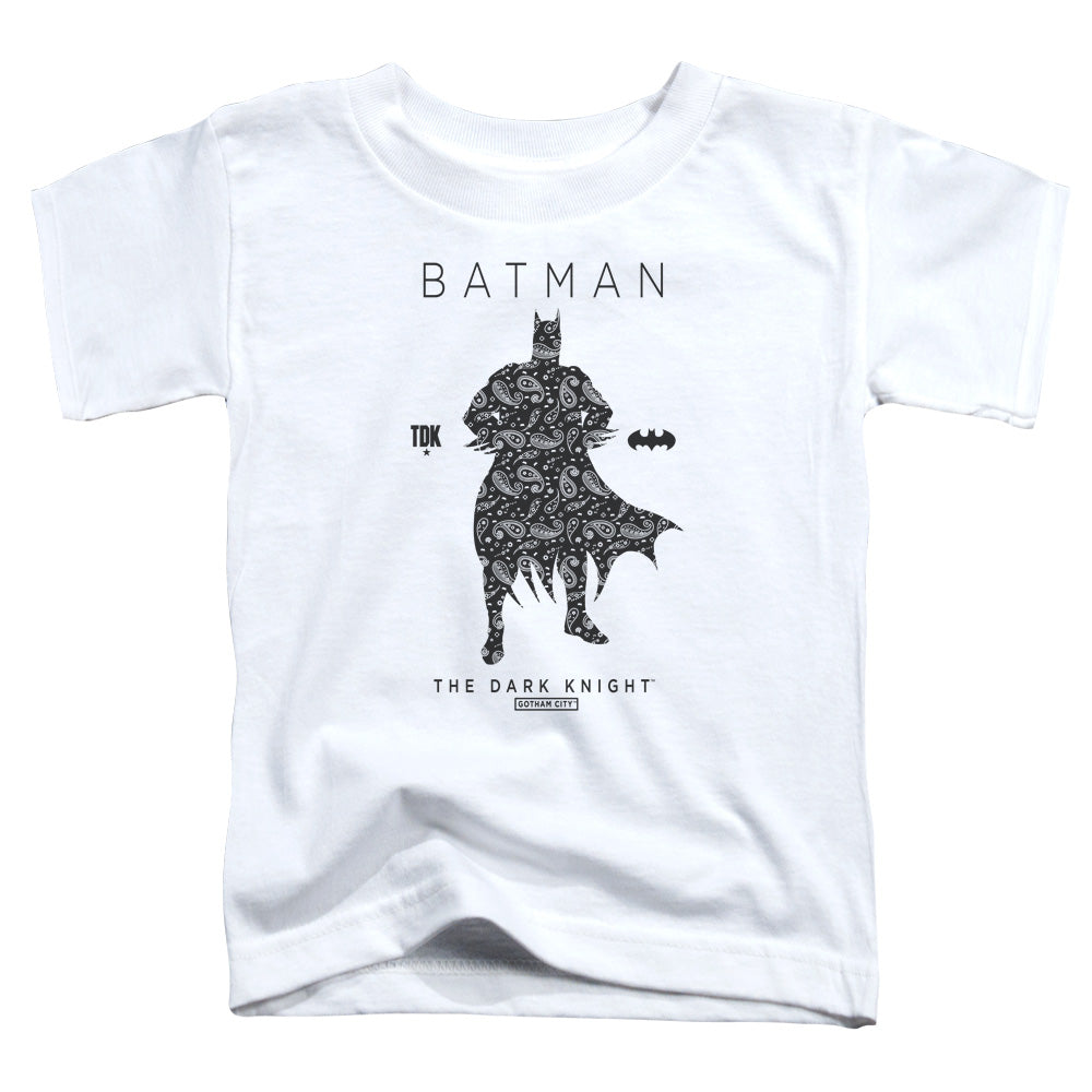 Batman Paislety Silhouete Toddler Kids Youth T Shirt White Officially Licensed