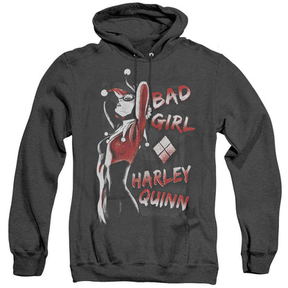 Batman Bad Girl Heather Mens Hoodie Black Officially Licensed