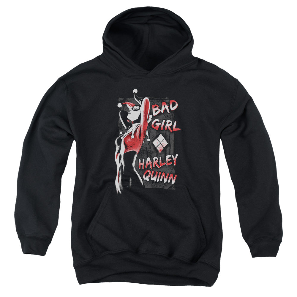 Batman Bad Girl Kids Youth Hoodie Black Officially Licensed