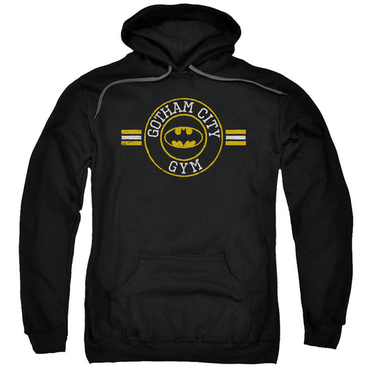 Batman Gotham City Gym Mens Hoodie Black Officially Licensed
