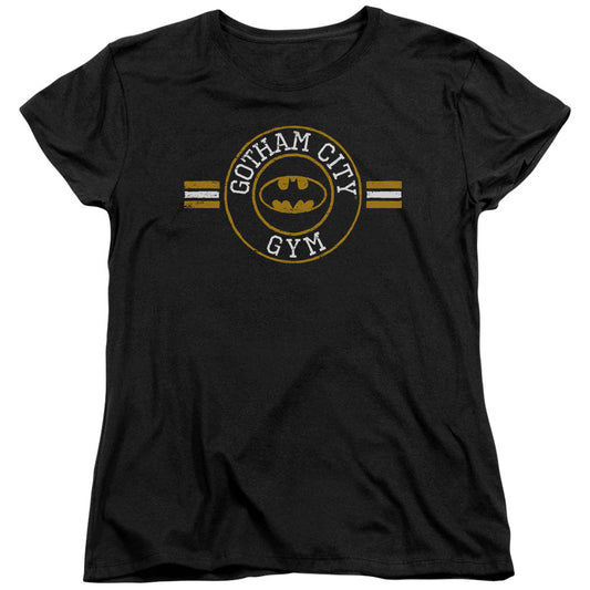 Batman Gotham City Gym Womens T Shirt Black Officially Licensed
