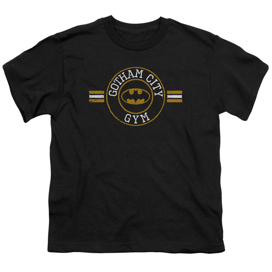 Batman Gotham City Gym Kids Youth T Shirt Black Officially Licensed