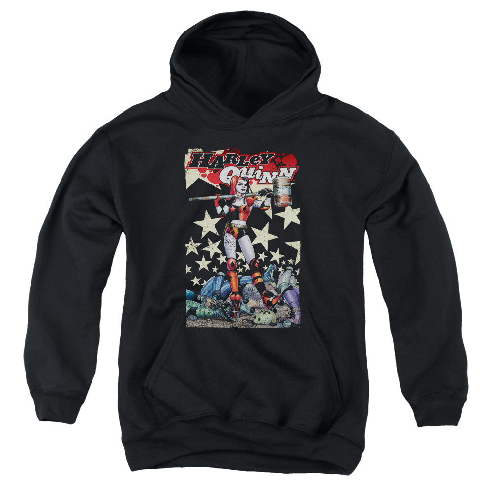 Batman Quinn One Kids Youth Hoodie Black Officially Licensed