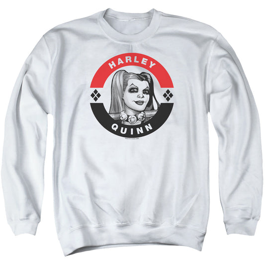 Batman Harley President Circle Mens Crewneck Sweatshirt White