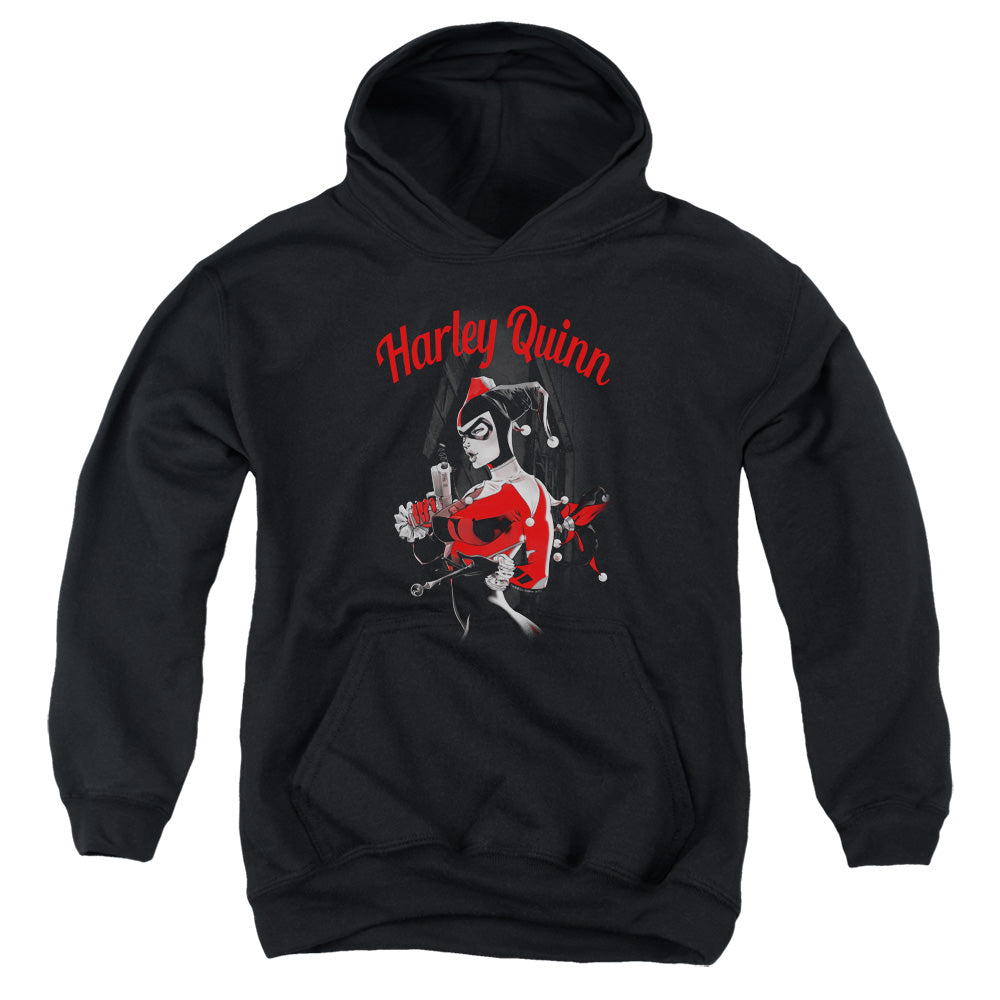 Batman Spring Gun Kids Youth Hoodie Black Officially Licensed