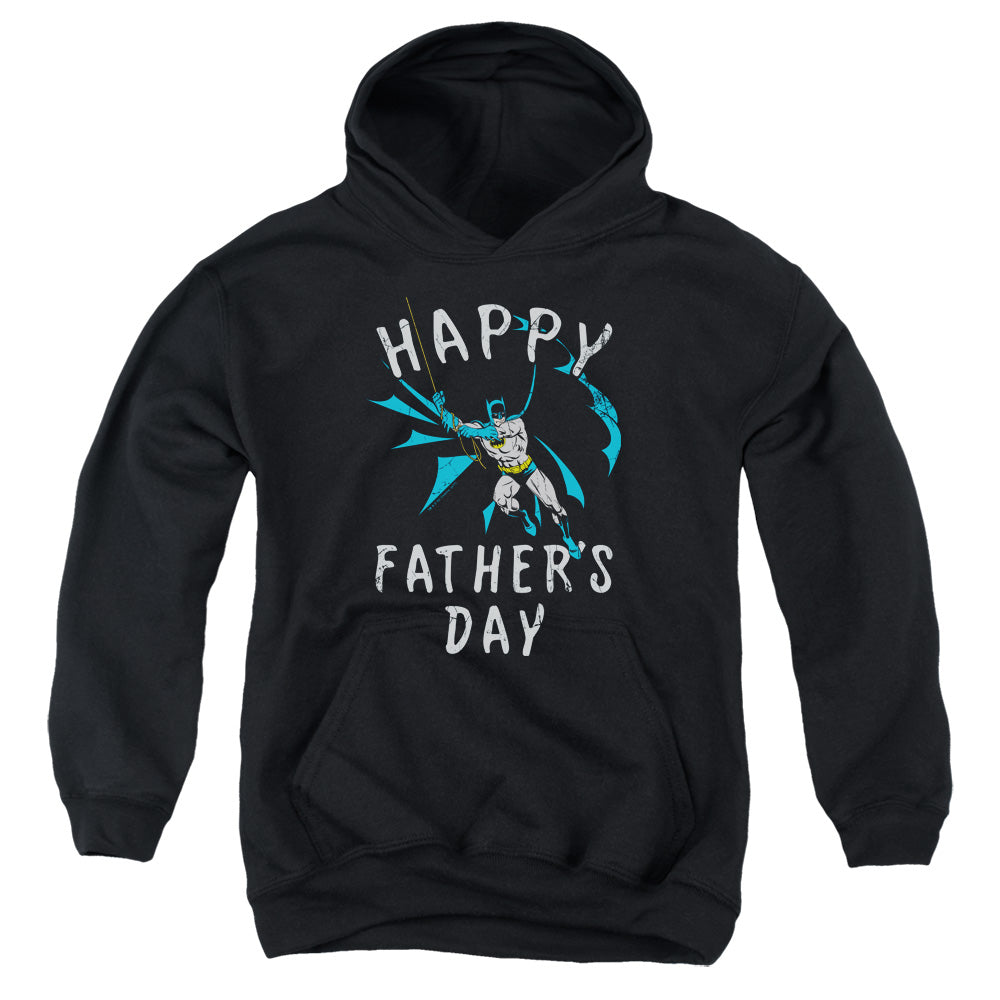 Batman Fathers Day Kids Youth Hoodie Black Officially Licensed