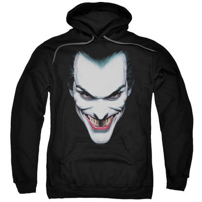 Batman Joker Portrait Mens Hoodie Black Officially Licensed