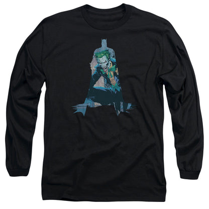 Batman Scene Inside Mens Long Sleeve Shirt Black Officially Licensed
