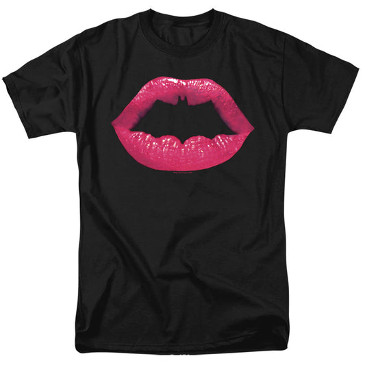 Batman Bat Kiss Mens T Shirt Black Officially Licensed