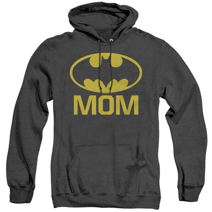 Batman Bat Mom Heather Mens Hoodie Black Officially Licensed