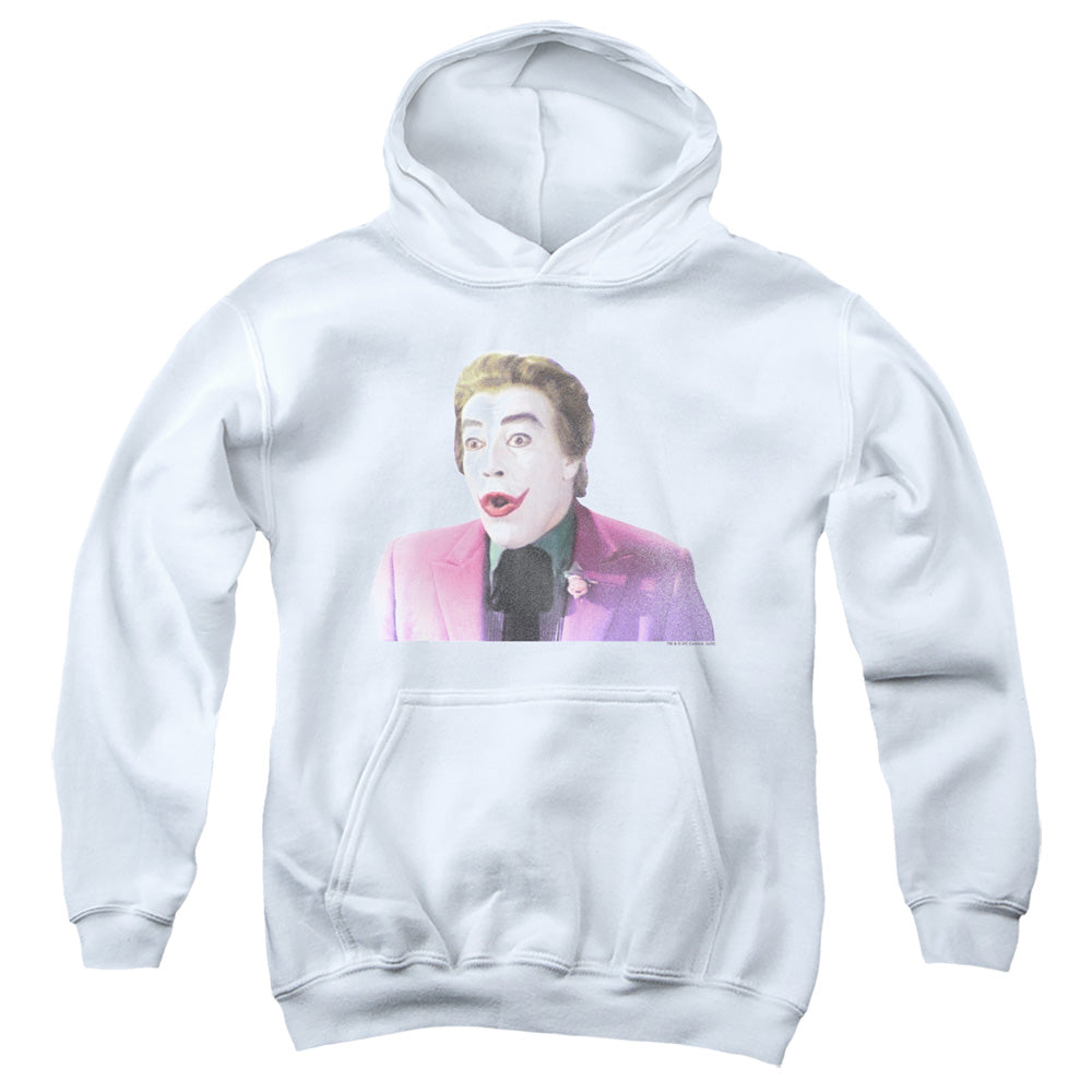 Batman Classic Tv Thrilled Kids Youth Hoodie White Officially Licensed