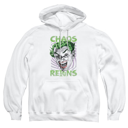 Batman Classic Tv Chaos Reigns Mens Hoodie White Officially Licensed