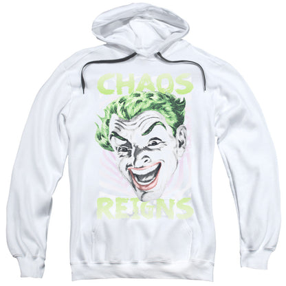 Batman Classic Tv Chaos Reigns Mens Hoodie White Officially Licensed