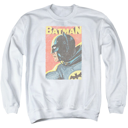 Batman Classic Tv Vintman Mens Crewneck Sweatshirt White Officially Licensed