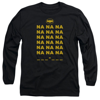 Batman Classic Tv Na Na Na Mens Long Sleeve Shirt Black Officially Licensed