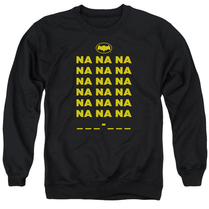 Batman Classic Tv Na Na Na Mens Crewneck Sweatshirt Black Officially Licensed