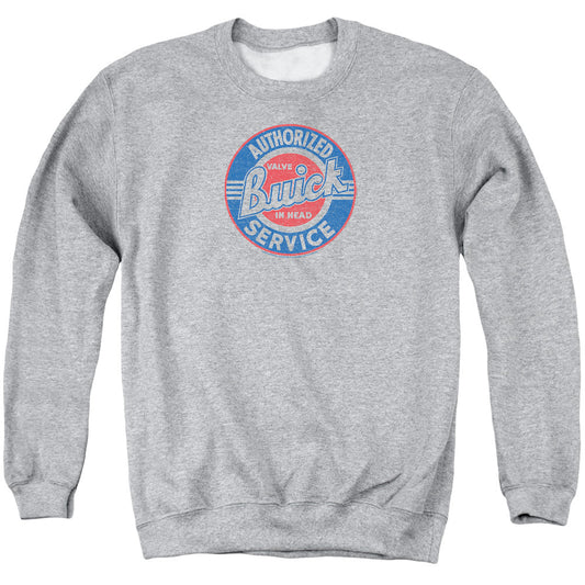 Buick Authorized Service Mens Crewneck Sweatshirt Athletic Heather Officially Licensed