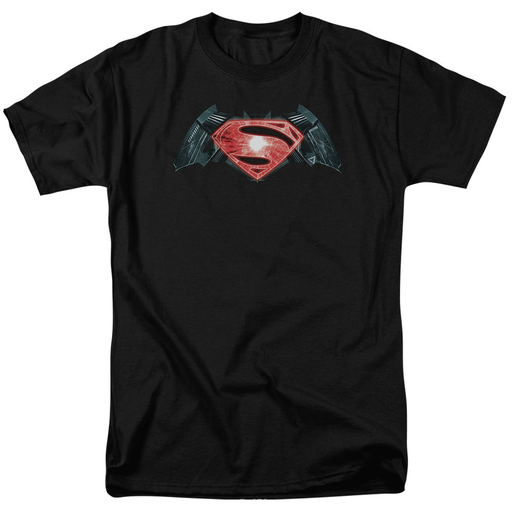 Batman V Superman Industrial Logo Mens T Shirt Black Officially Licensed